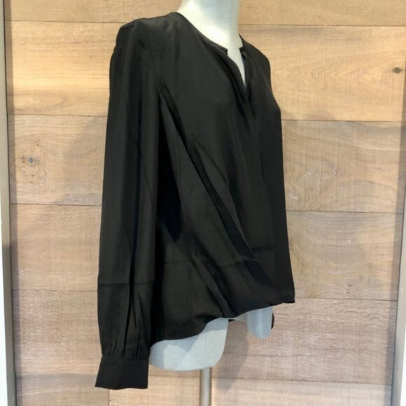 NWOT Rag and Bone Lora women black Silk Blouse  Relaxed Top size S - Picture 8 of 11